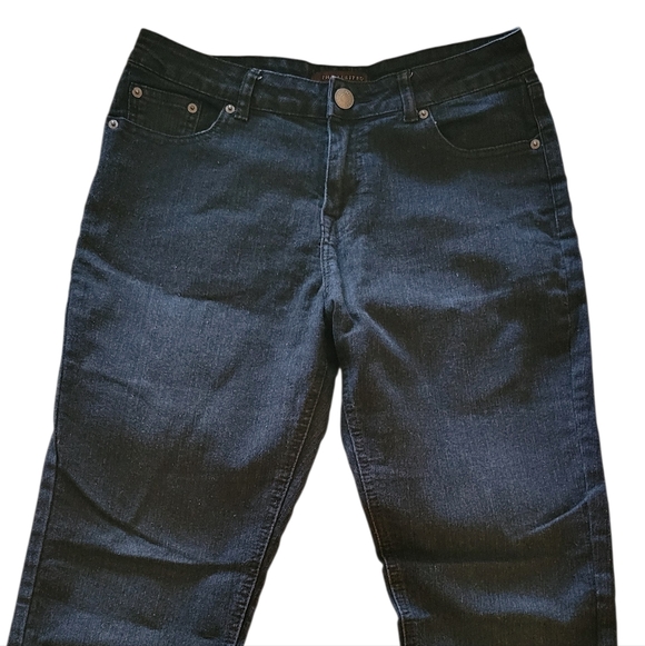The Limited Denim - THE LIMITED DARK WASH STRAIGHT LEG STRETCH JEANS
